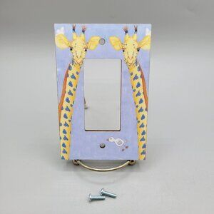 Whimsical Light Switch Cover Giraffes Paperwings Studio